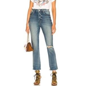 AMO Chloe Crop jeans distressed jeans